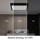 Brilagi - Himmennettävä kylpyhuoneen LED-kattovalaisin FRAME SMART LED/24W/230V 3000-6000K IP44 musta + kauko-ohjaus