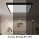 Brilagi - Himmennettävä kylpyhuoneen LED-kattovalaisin FRAME SMART LED/50W/230V 3000-6000K IP44 musta + kauko-ohjaus