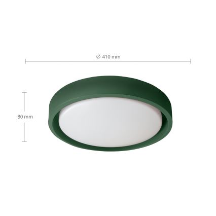 Brilagi - MATTEO himmennettävä LED-kattovalaisin LED/48W/230V 3000–6500K Ø 41 cm vihreä + kaukosäädin