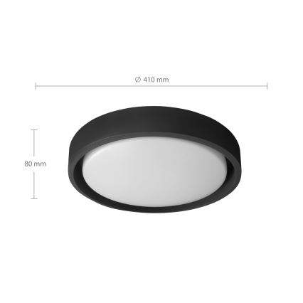 Brilagi - himmennettävä LED-kattovalaisin MATTEO LED/48W/230V 3000-6500K halkaisija 41 cm musta + kaukosäädin