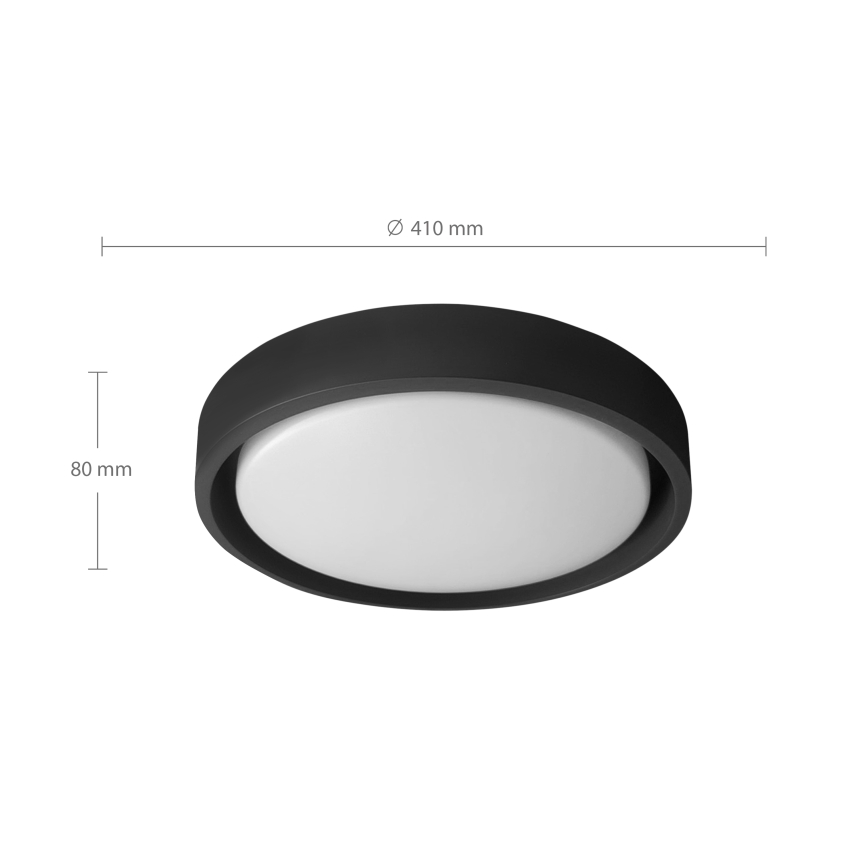Brilagi - himmennettävä LED-kattovalaisin MATTEO LED/48W/230V 3000-6500K halkaisija 41 cm musta + kaukosäädin