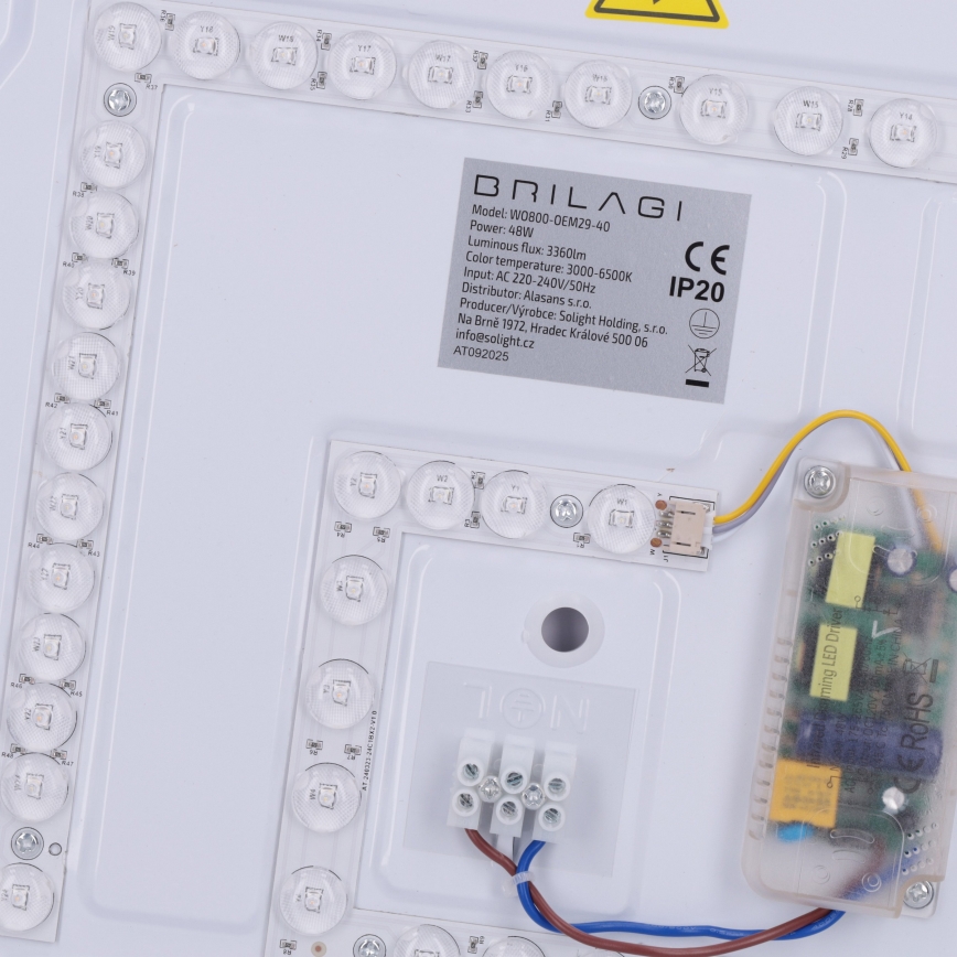 Brilagi - himmennettävä LED-kattovalaisin MATTEO LED/48W/230V 3000-6500K halkaisija 41 cm musta + kaukosäädin