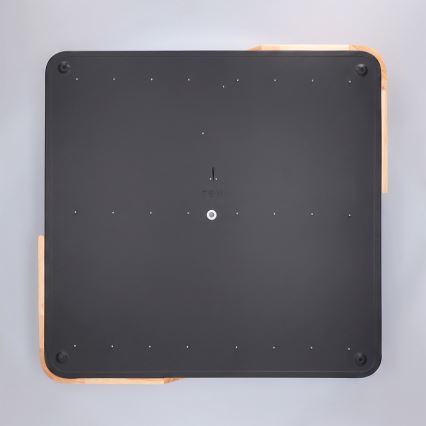 Brilagi - Himennettävä LED-kattovalaisin PILANA LED/60W/230V 3000-6500K tammi/musta 56x56 cm + kaukosäädin