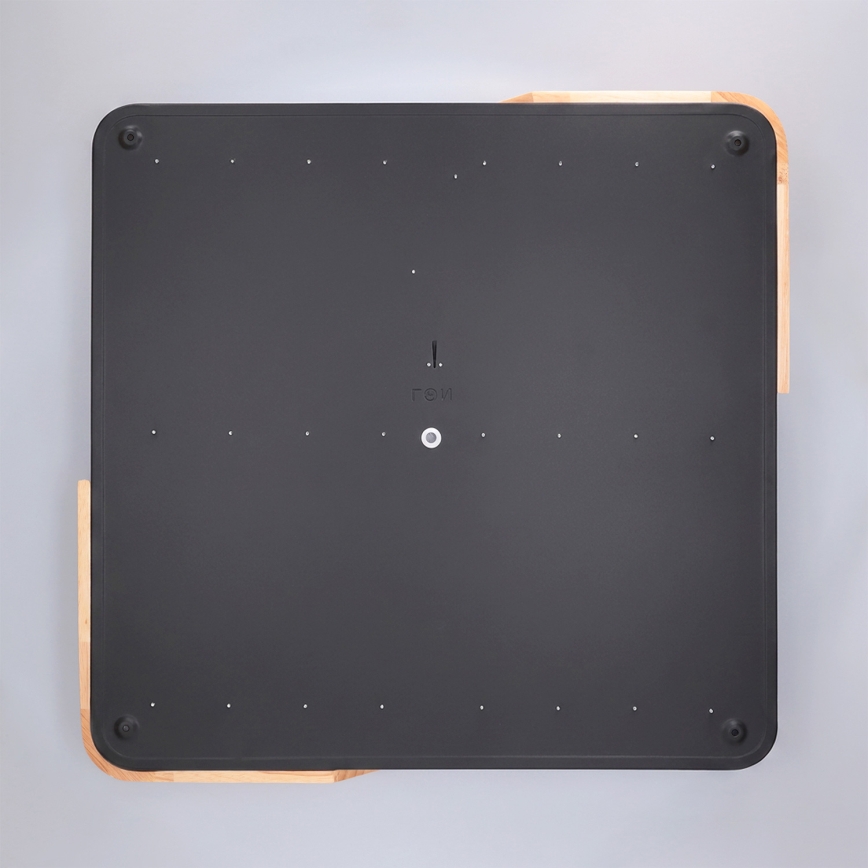 Brilagi - Himennettävä LED-kattovalaisin PILANA LED/60W/230V 3000-6500K tammi/musta 56x56 cm + kaukosäädin