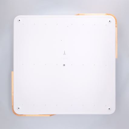 Brilagi - Himennettävä LED-kattovalaisin PILANA LED/60 W/230 V 3000–6500 K tammi/valkoinen 56 x 56 cm + kaukosäädin