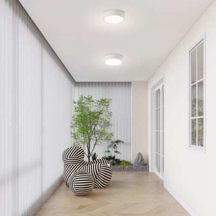 Brilagi - LED-himmennettävä kattovalaisin POOL LED/18W/230V 3000-6000K 20 cm valkoinen + kaukosäädin
