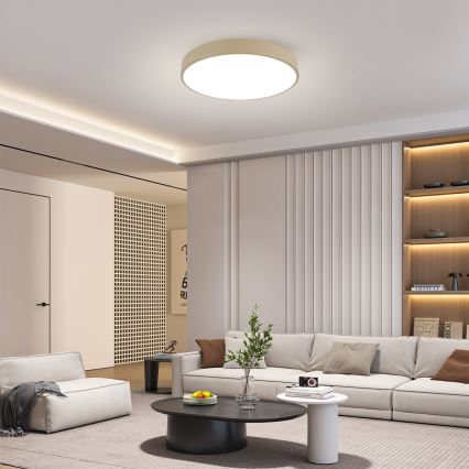 Brilagi - LED-himmennettävä kattovalaisin POOL LED/60W/230V 3000-6000K halkaisija 60 cm beige + kaukosäädin