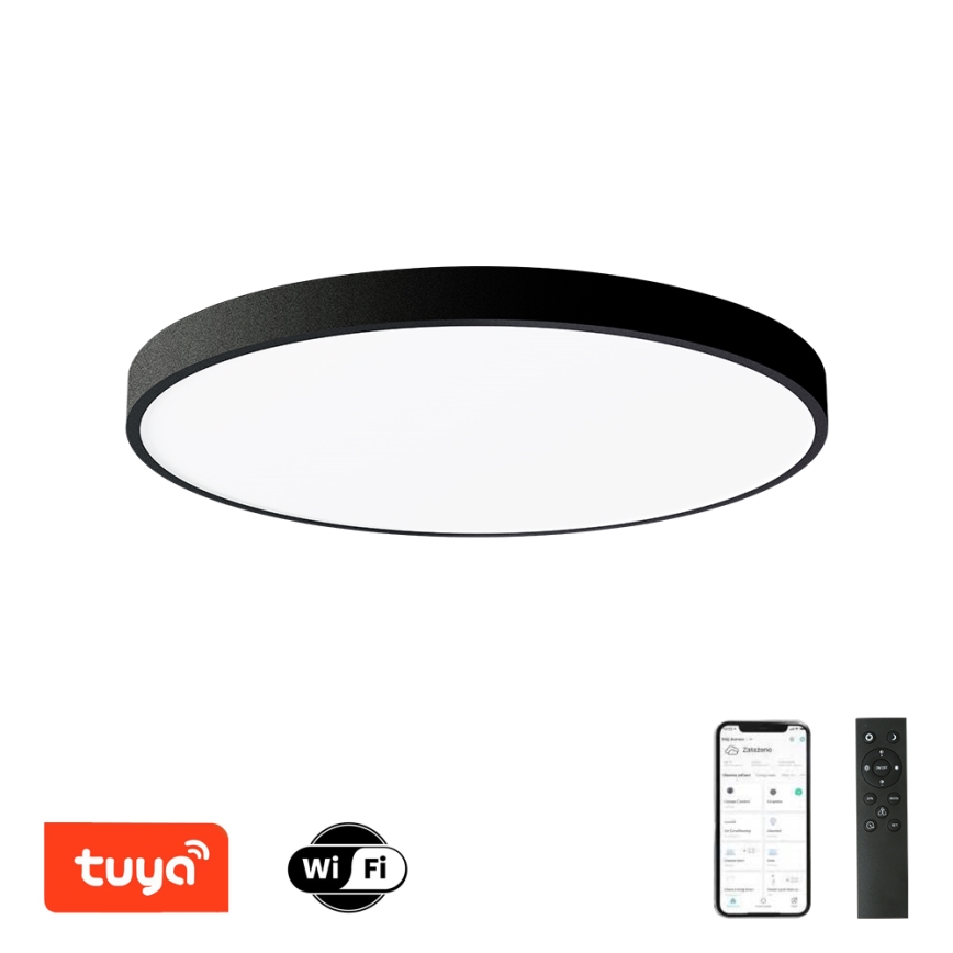 Brilagi - LED-himennettävä kattovalaisin POOL SMART LED/100W/230V 3000-6000K halkaisija 80 cm Wi-Fi Tuya musta + kaukosäädin