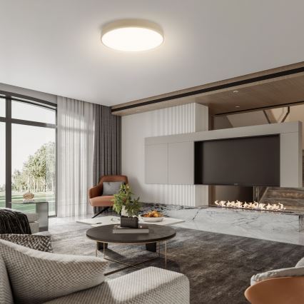 Brilagi - LED-himmennettävä kattovalaisin POOL SMART LED/48W/230V 3000-6000K halkaisija 40 cm Wi-Fi Tuya beige + kaukosäädin