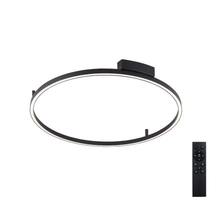 Brilagi - himennettävä LED-kattovalaisin PORTOFINO LED/60W/230V 3000–6000K halkaisija 80 cm musta + kaukosäädin