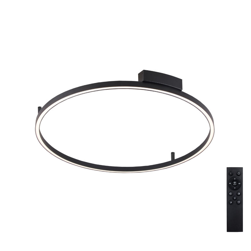 Brilagi - himennettävä LED-kattovalaisin PORTOFINO LED/60W/230V 3000–6000K halkaisija 80 cm musta + kaukosäädin