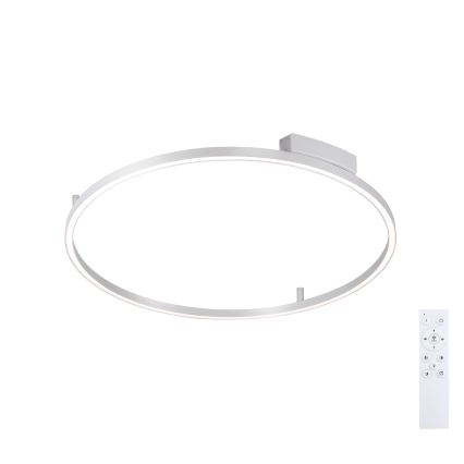 Brilagi - PORTOFINO himmennettävä LED-kattovalaisin LED/60W/230V 3000-6000K halkaisija 80 cm hopea + kaukosäädin