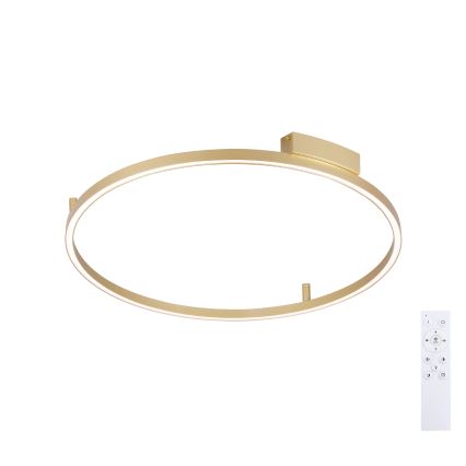 Brilagi - LED-himmennettävä kattovalaisin PORTOFINO LED/60W/230V 3000-6000K halkaisija 80 cm kultainen + kaukosäädin