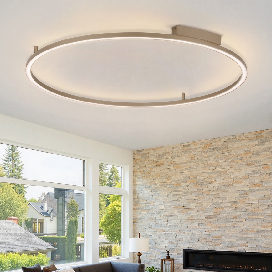 Brilagi - PORTOFINO himmennettävä LED-kattovalaisin LED/85W/230V 3000-6000K Ø 120 cm beige + kaukosäädin