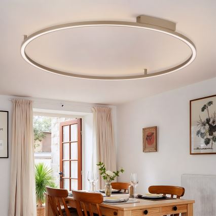 Brilagi - PORTOFINO himmennettävä LED-kattovalaisin LED/85W/230V 3000-6000K Ø 120 cm beige + kaukosäädin