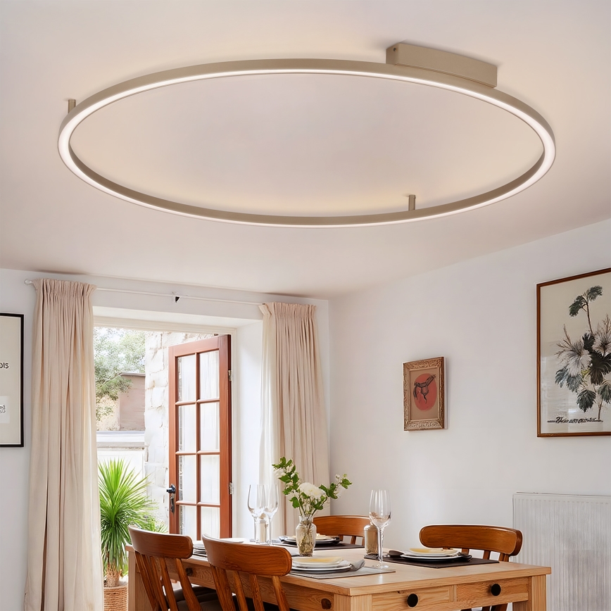 Brilagi - PORTOFINO himmennettävä LED-kattovalaisin LED/85W/230V 3000-6000K Ø 120 cm beige + kaukosäädin