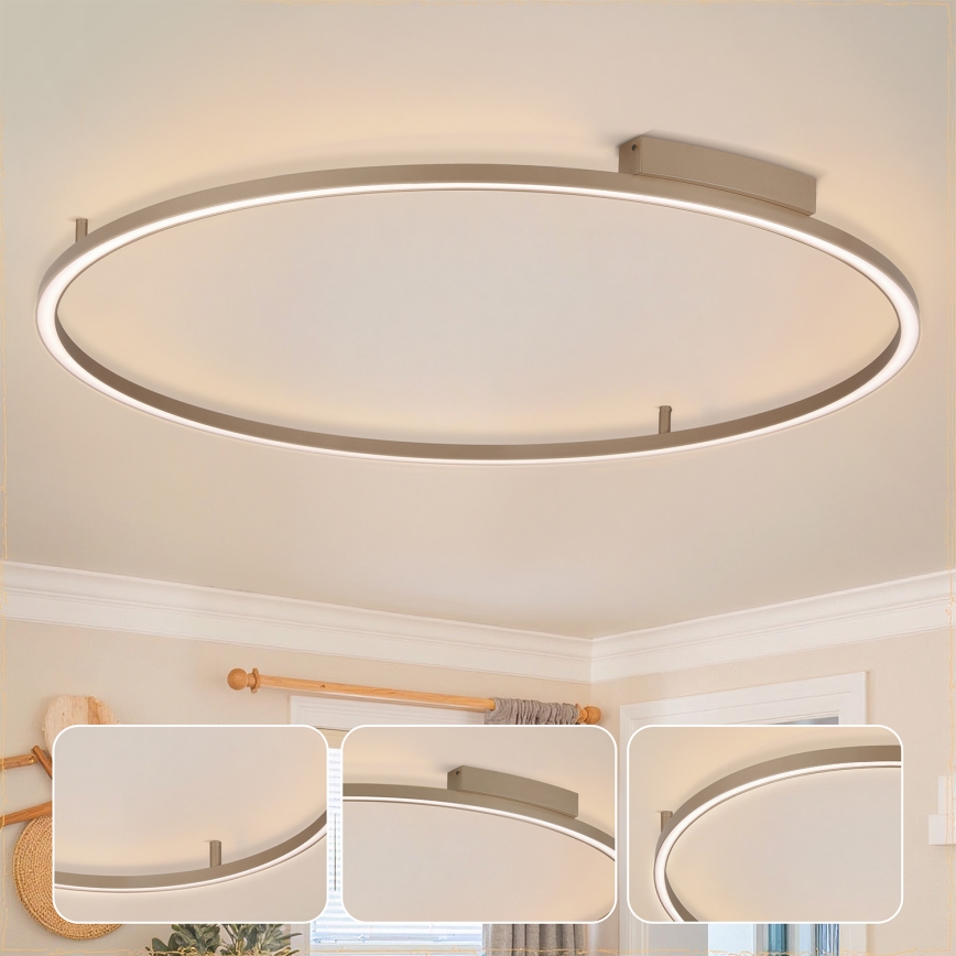 Brilagi - PORTOFINO himmennettävä LED-kattovalaisin LED/85W/230V 3000-6000K Ø 120 cm beige + kaukosäädin