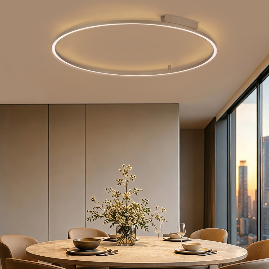 Brilagi - PORTOFINO himmennettävä LED-kattovalaisin LED/85W/230V 3000-6000K Ø 120 cm beige + kaukosäädin