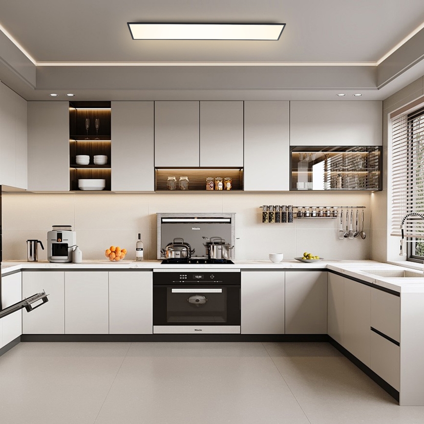 Brilagi - Himennettävä LED-kattovalaisin SLIMFRAME LED/58W/230V 120x30 cm 3000-6000K musta + kaukosäädin