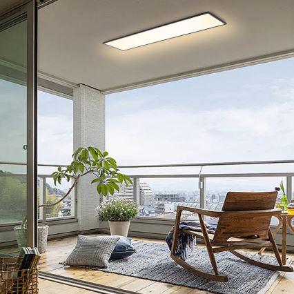 Brilagi - Himennettävä LED-kattovalaisin SLIMFRAME LED/58W/230V 120x30 cm 3000-6000K musta + kaukosäädin