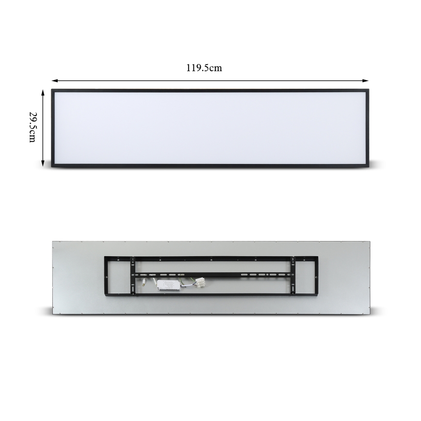 Brilagi - Himennettävä LED-kattovalaisin SLIMFRAME LED/58W/230V 120x30 cm 3000-6000K musta + kaukosäädin