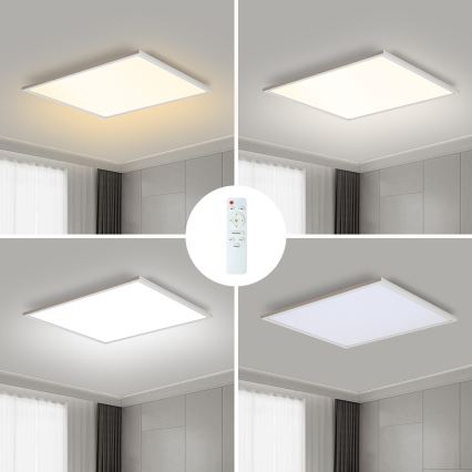 Brilagi - Himmennettävä kattovalaisin SLIMFRAME LED/58W/230V 60x60 cm 3000-6000K valkoinen + kauko-ohjain