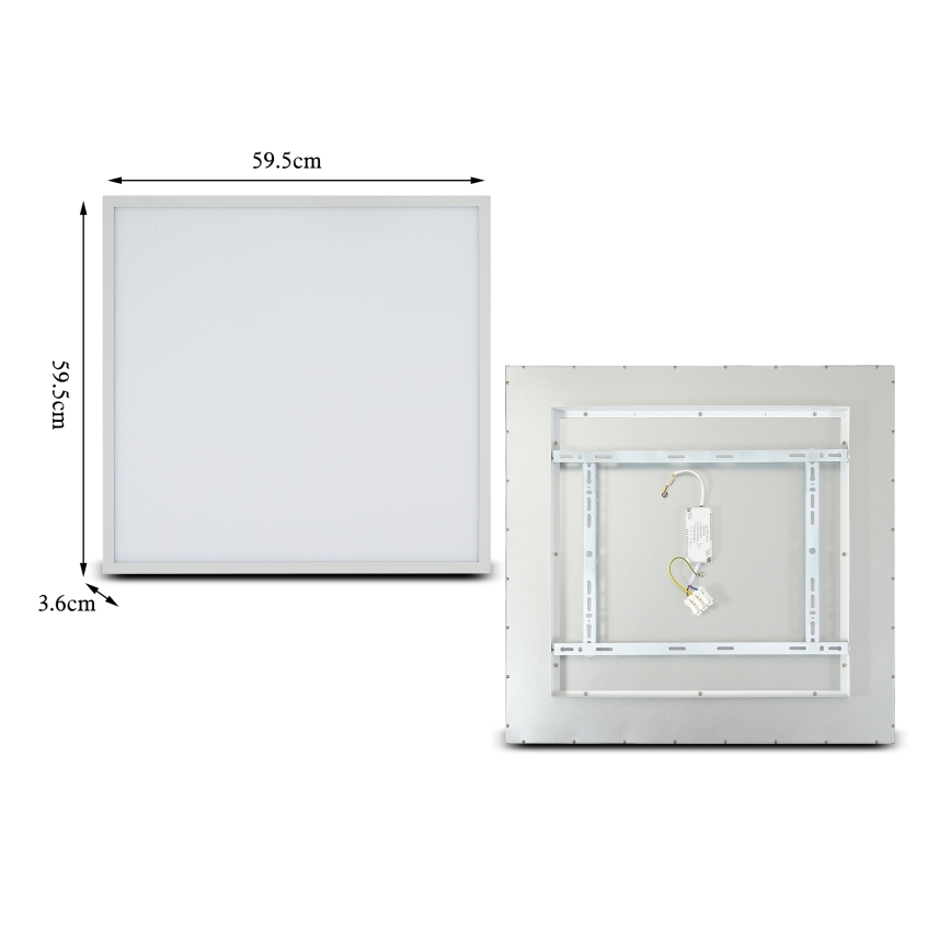 Brilagi - Himmennettävä kattovalaisin SLIMFRAME LED/58W/230V 60x60 cm 3000-6000K valkoinen + kauko-ohjain