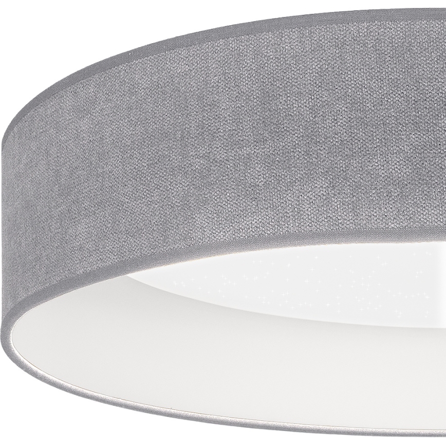 BRILAGI - LED-himmennettävä kattovalaisin VELVET SMARTIX STARS LED/24W/230V 3000–6000K, Ø 45 cm, harmaa, Wi‑Fi Tuya Beacon + kaukosäädin