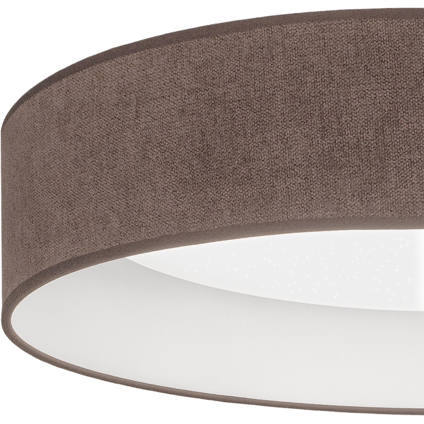 Brilagi - LED-himmennettävä kattovalaisin VELVET SMARTIX STARS LED/24W/230V 3000-6000K halkaisija 45 cm ruskea Wi-Fi Tuya Beacon + kaukosäädin