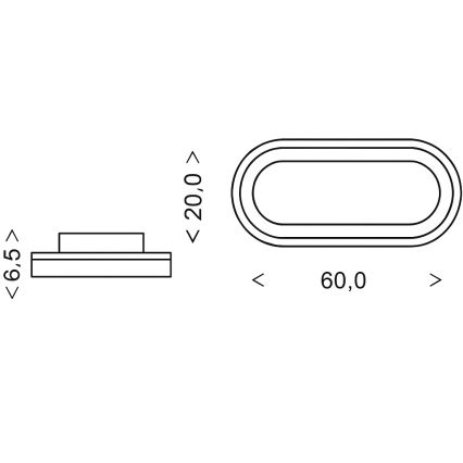 Brilagi - himmennettävä LED-kattovalaisin TRIVARO LED/85W/230V 3000-6000K 20x60 cm + kaukosäädin
