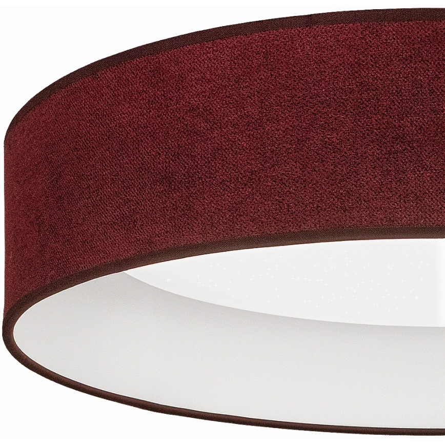 Brilagi - LED-himmennettävä kattovalaisin VELVET SMARTIX STARS LED/36W/230V 3000-6000K Ø 55 cm viininpunainen Wi-Fi Tuya Beacon + kaukosäädin