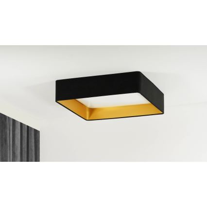 Brilagi - LED-himmennettävä kattovalaisin VELVET SQUARE LED/24W/230V 43x43 cm 3000/4000/6500K + kaukosäädin musta