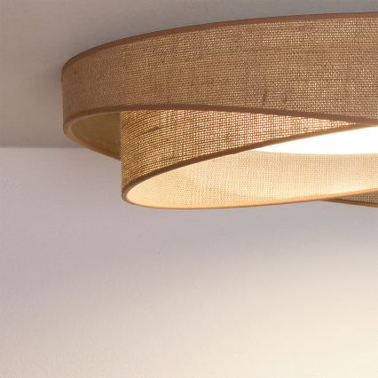 BRILAGI - LED-himmennettävä kattovalaisin VELVET TWIST LED/36W/230V 3000-6000K halkaisija 65 cm Wi-Fi Tuya Beacon beige + kaukosäädin