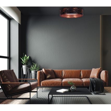 Brilagi - LED Himmennettävä kattovalaisin VELVET SMART LED/24W/230V d. 45 cm 2700-6500K Wi-Fi Tuya musta/kupari + kaukosäädin