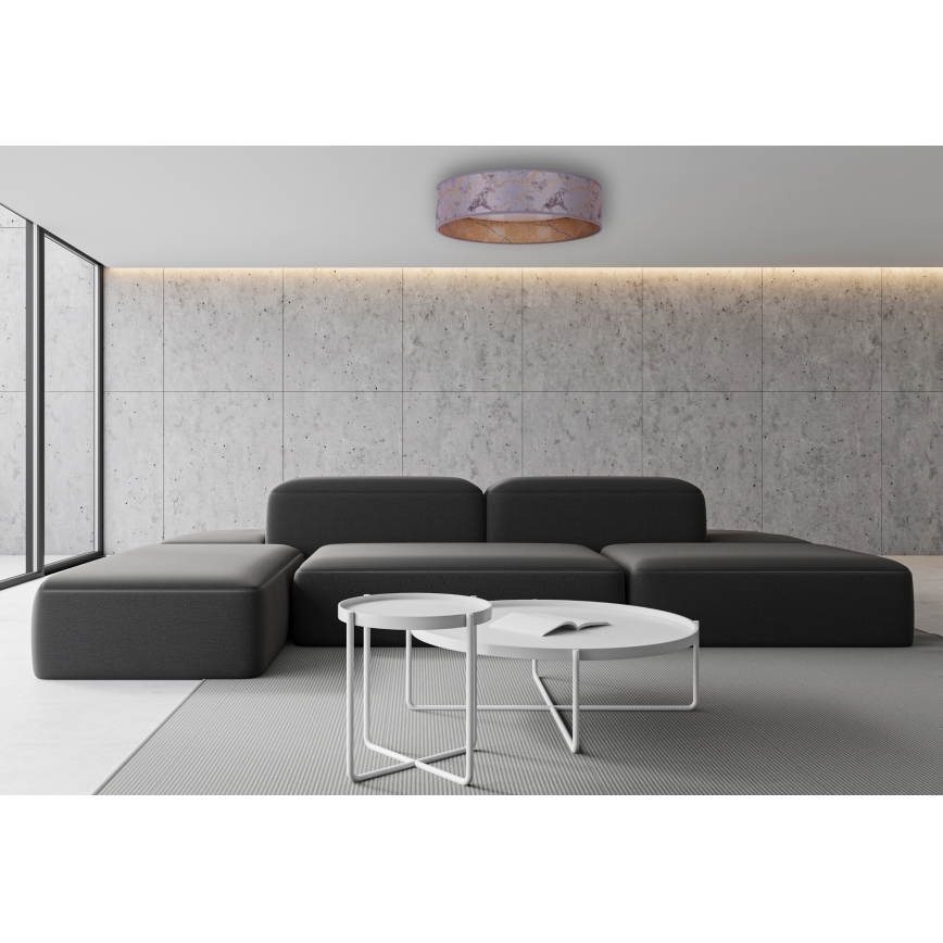 Brilagi - LED Himmennettävä kattovalaisin VELVET SMART LED/24W/230V d. 45 cm 2700-6500K Wi-Fi Tuya harmaa/kulta + kaukosäädin