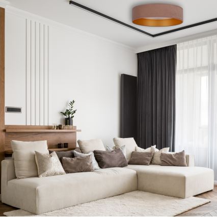 Brilagi - LED Himmennettävä kattovalaisin VELVET SMART LED/36W/230V d. 55 cm 2700-6500K Wi-Fi Tuya beige/kulta + kaukosäädin