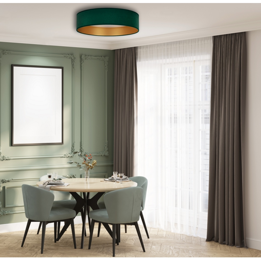 Brilagi - LED Himmennettävä kattovalaisin VELVET SMART LED/36W/230V d. 55 cm 2700-6500K Wi-Fi Tuya vihreä/kulta + kaukosäädin