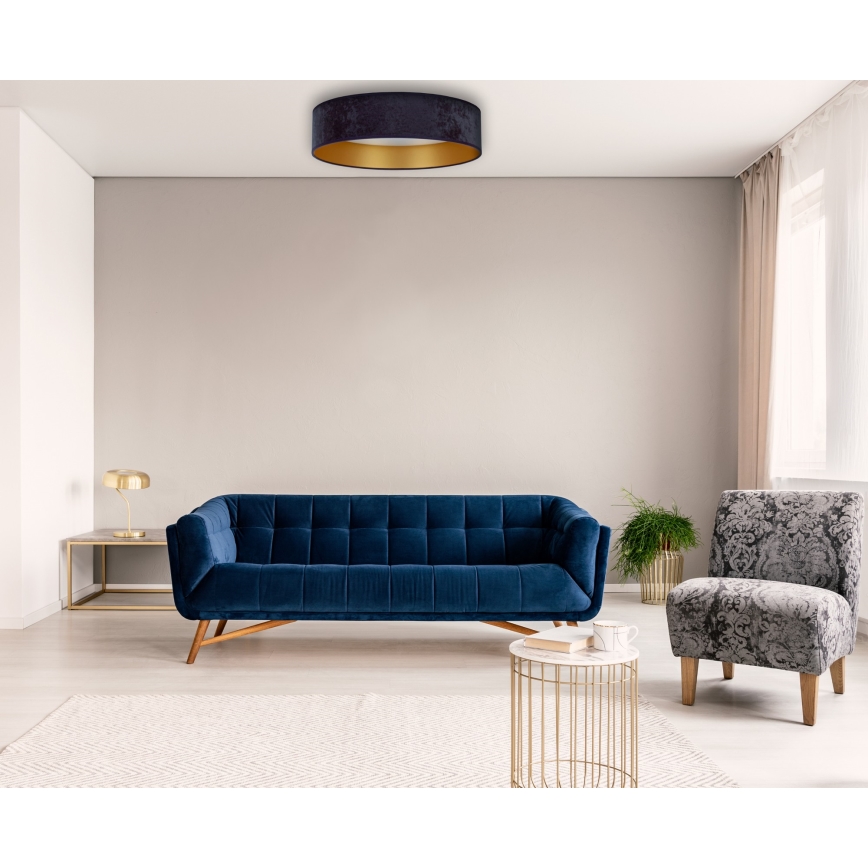 Brilagi - LED Himmennettävä kattovalaisin VELVET SMART LED/36W/230V d. 55 cm 2700-6500K Wi-Fi Tuya sininen/kulta + kaukosäädin