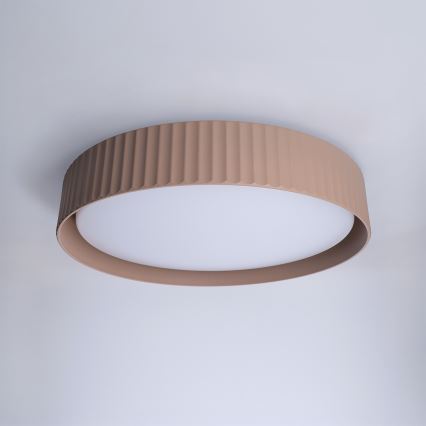 Brilagi - LED-himmennettävä kattovalaisin LUCIA LED/48W/230V 3000-6500K Ø 41 cm ruskea + kaukosäädin