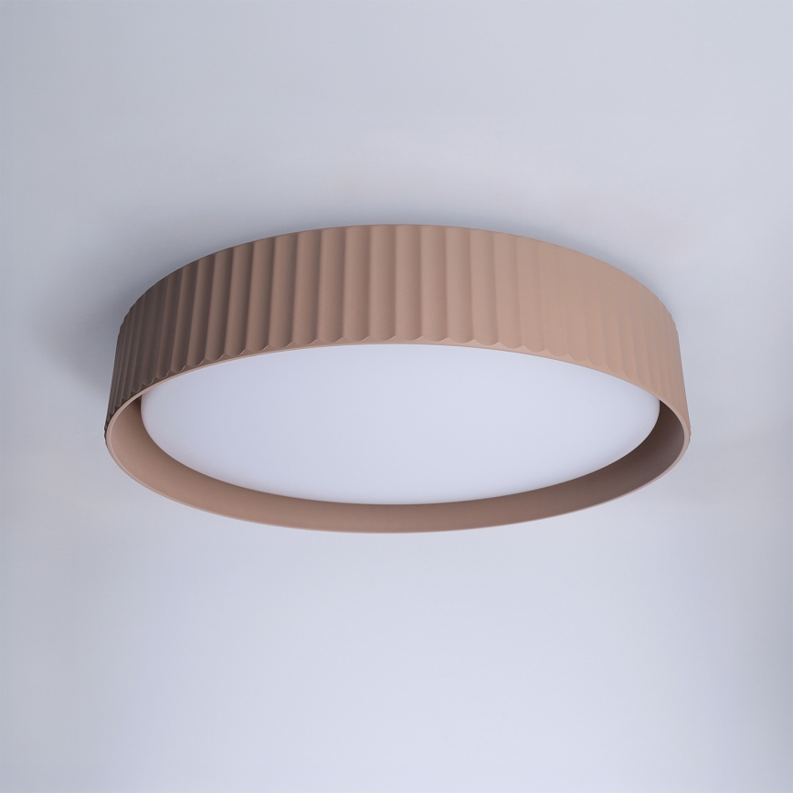 Brilagi - LED-himmennettävä kattovalaisin LUCIA LED/48W/230V 3000-6500K Ø 41 cm ruskea + kaukosäädin