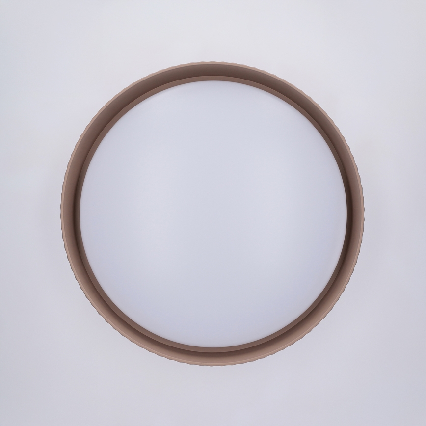 Brilagi - LED-himmennettävä kattovalaisin LUCIA LED/48W/230V 3000-6500K Ø 41 cm ruskea + kaukosäädin