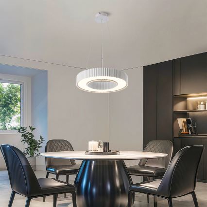 Brilagi - LED himmennettävä riippuvalaisin vaijerilla LUMIX LED/48W/230V 3000-6000K valkoinen halkaisija 50 cm + kaukosäädin