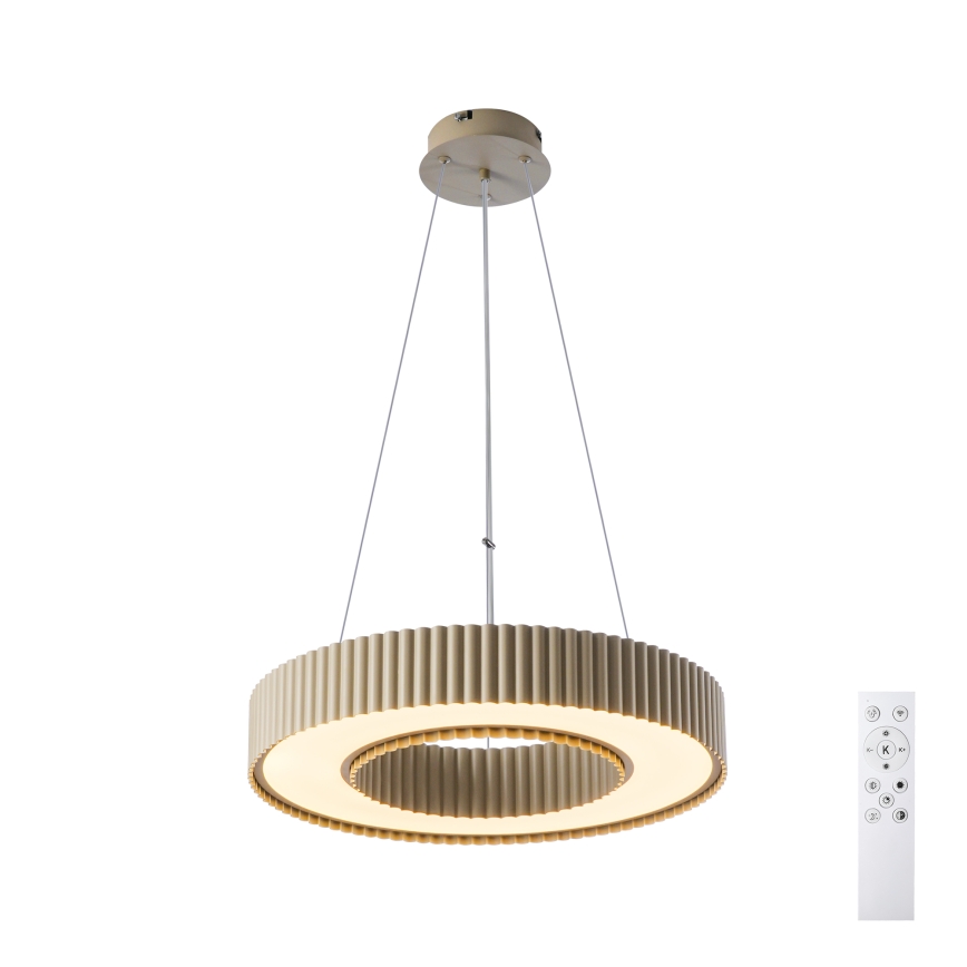 Brilagi - LUMIX LED-himmennettävä riippuvalaisin vaijerilla LED/48W/230V 3000-6000K beige halkaisija 50 cm + kaukosäädin