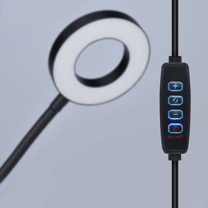 Brilagi - Himmennettävä ORBELA LED-lamppu klipsillä LED/8W/5V 3000/4000/5000K musta