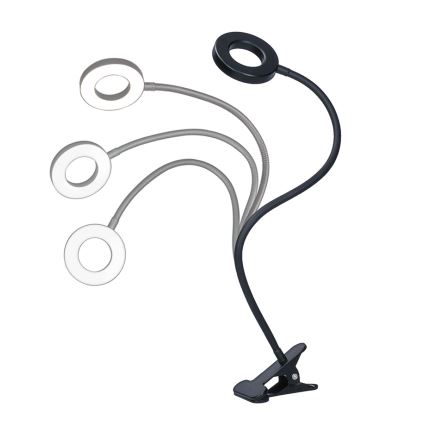 Brilagi - Himmennettävä ORBELA LED-lamppu klipsillä LED/8W/5V 3000/4000/5000K musta