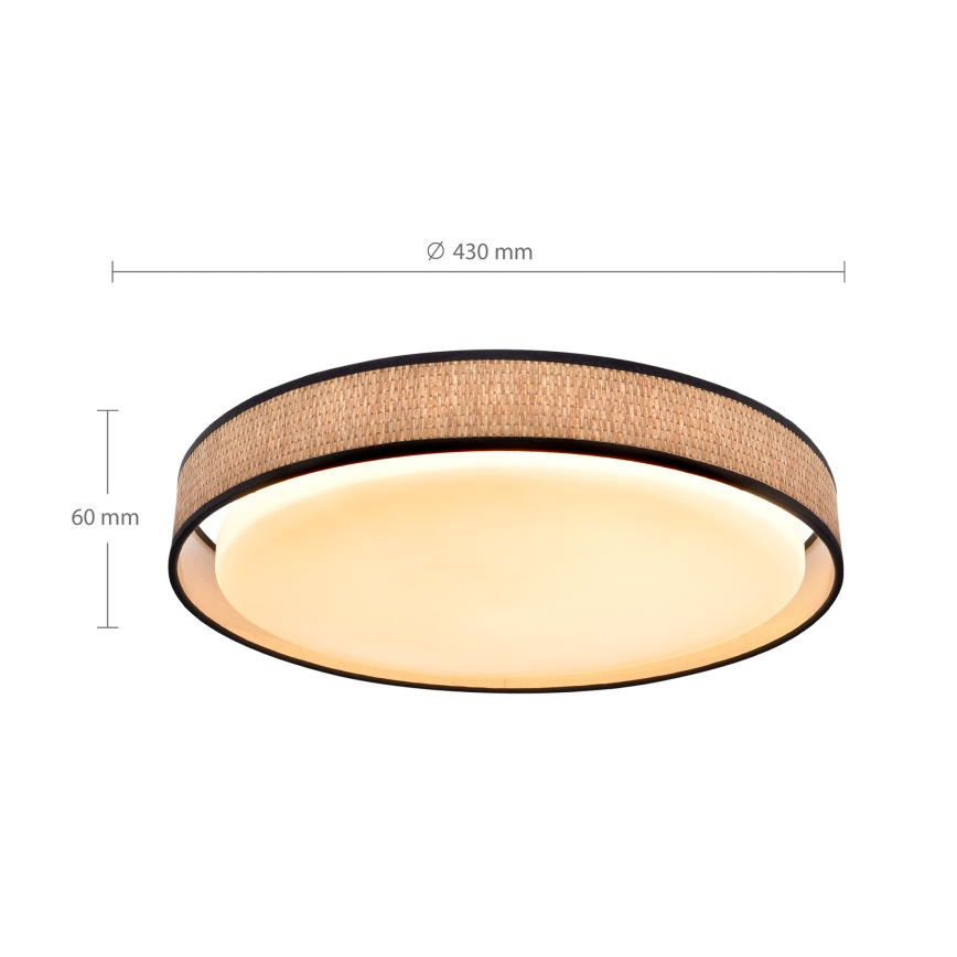 Brilagi - LED himmennettävä kattovalaisin PILAR LED/48W/230V 3000-6500K halkaisija 43 cm + kaukosäädin
