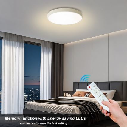 Brilagi - himmennettävä LED-kattovalaisin POOL LED/60W/230V 3000-6000K halkaisija 60 cm valkoinen + kaukosäädin