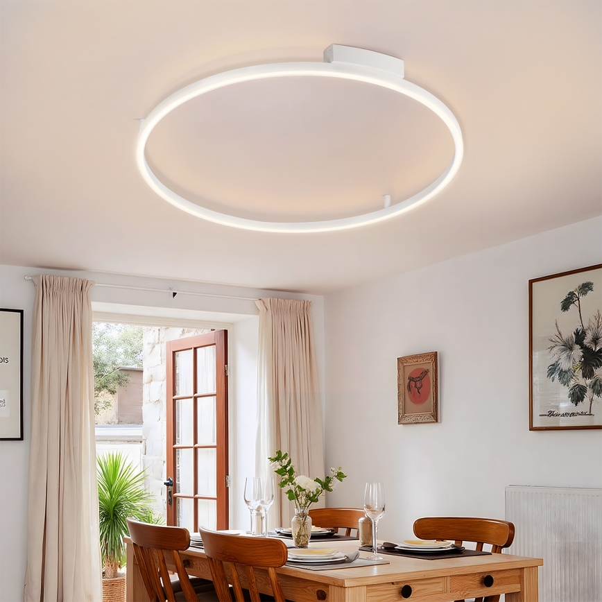 Brilagi - LED-himmennettävä kattovalaisin PORTOFINO LED/60W/230V 3000-6000K halkaisija 80 cm valkoinen + kaukosäädin