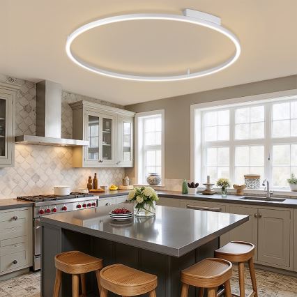 Brilagi - Himmennettävä LED-kattovalaisin PORTOFINO LED/85W/230V 3000-6000K halkaisija 120 cm hopeanvärinen + kaukosäädin