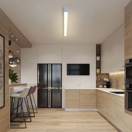 Brilagi - LED-himmennettävä kattovalaisin SLEEKLINE SMART LED/40W/230V 3000-6000K Wi-Fi Tuya hopea + kaukosäädin
